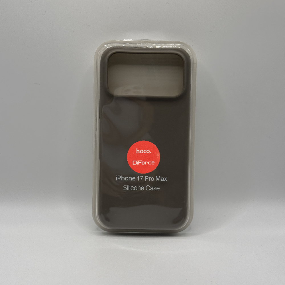 Чехол Silicone Case (YD) для iPhone 17 Pro Max серый титан