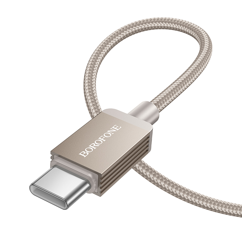 Кабель USB-C BOROFONE BX120 60W Type-c/Type-c золото 1м