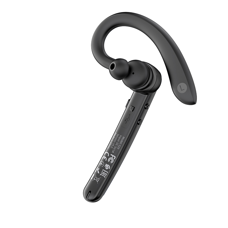 Гарнитура bluetooth Hoco S19, ENC, цвет черный