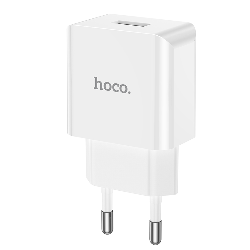 Сетевое зарядное устройство Hoco C106A 1USB, цвет белый