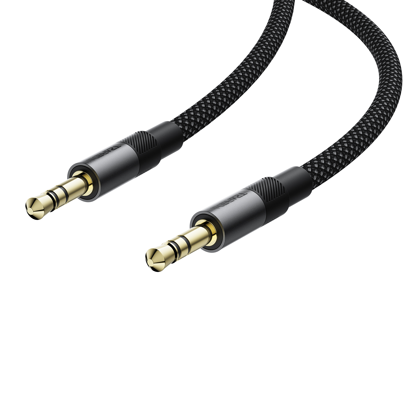 Аудиосоединитель Acefast J10 AUX 3,5мм-3,5мм, 1м черный