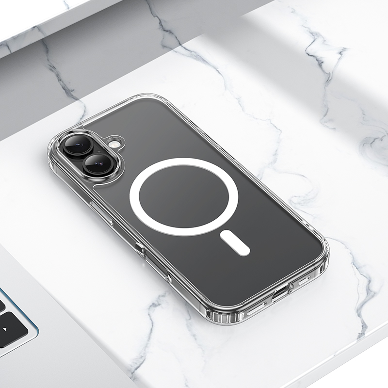 Чехол Hoco Magnetic для Iphone 17, прозрачный