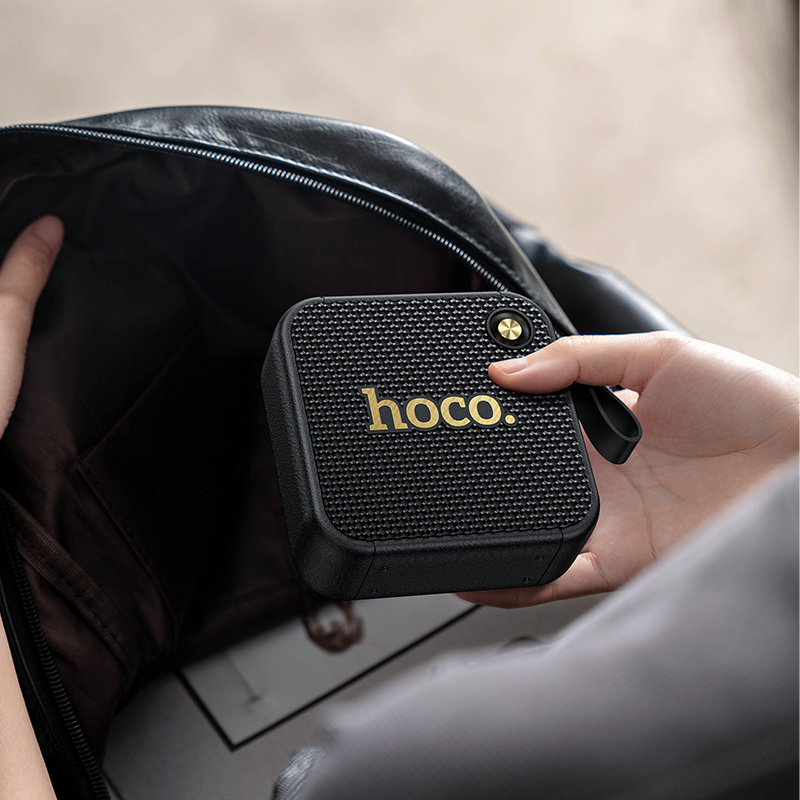 Колонка беспроводная Hoco HT1, (USB,FM,TF card,AUX)  цвет черный