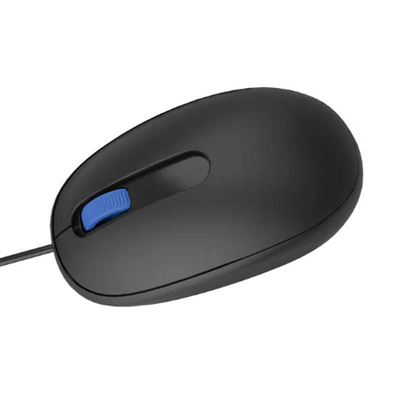 Мышь Perfeo оптическая, "OVAL", бесшумная, 3 кн, кабель 1,8м, DPI 1000, USB, чёрн.