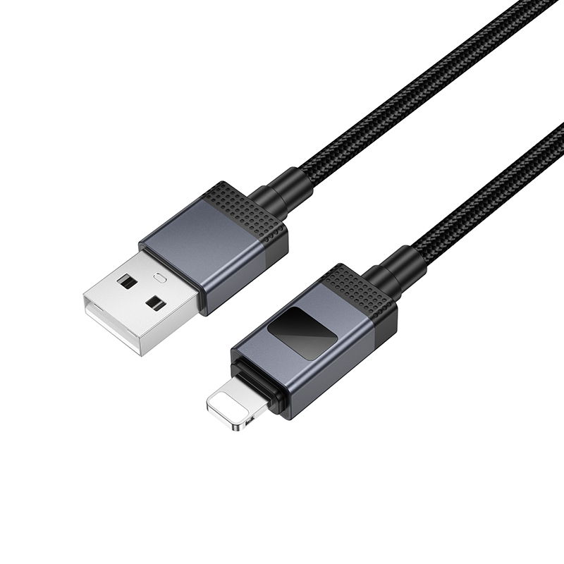 Кабель USB Hoco X118 Apple черный 1м