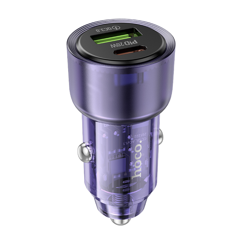 АЗУ Hoco Z52 38W (PD20W+QC3.0), цвет фиолетовый