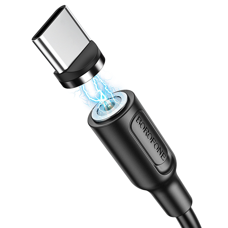 Кабель USB BOROFONE BX41 Type-C магнитный 1м черный