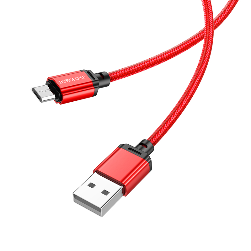 Кабель USB BOROFONE BX87 Micro красный 1м