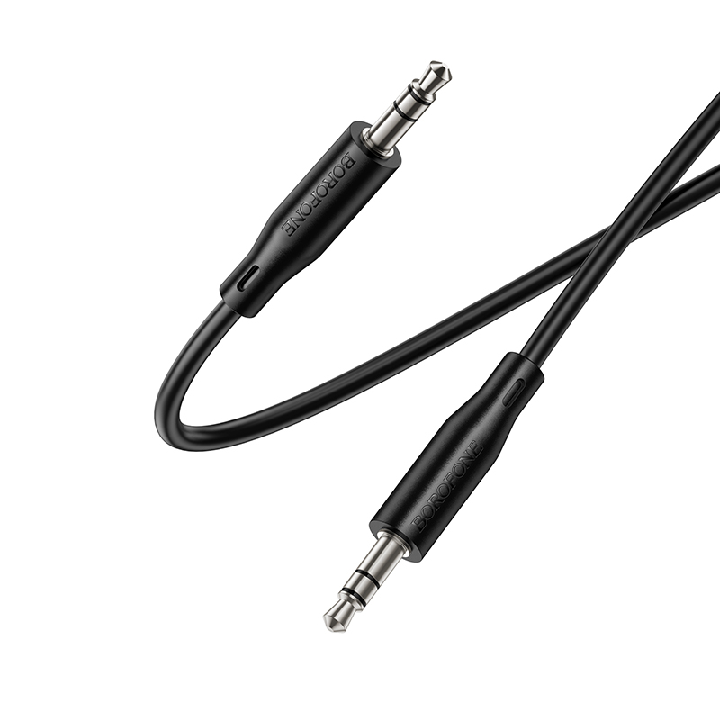 Аудиосоединитель BOROFONE BL26 AUX 3,5мм-3,5мм, 1м черный