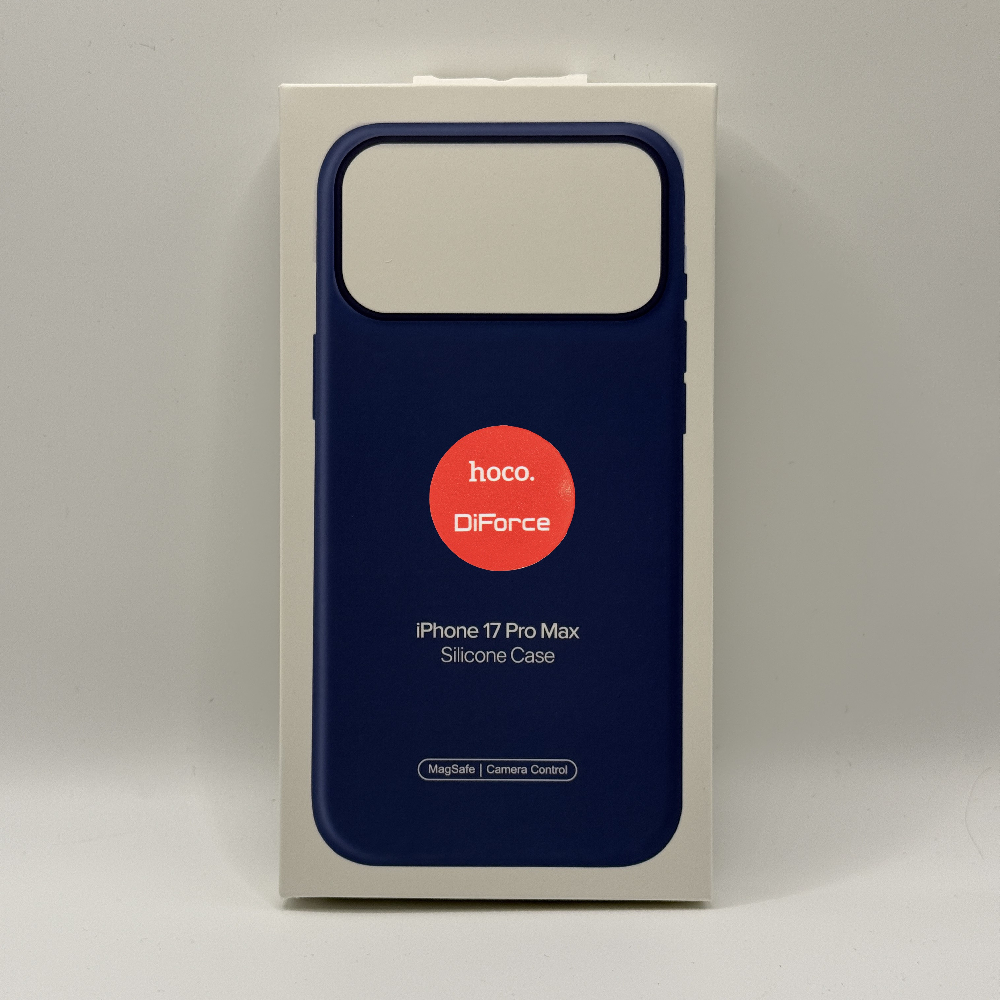 Чехол для iPhone 17 Pro Max Silicone Case, Magsafe, синий