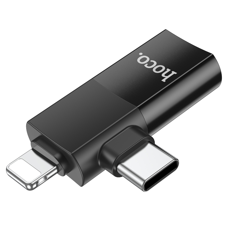 Адаптер Hoco UA17 (iP/Type-C male to USB female)