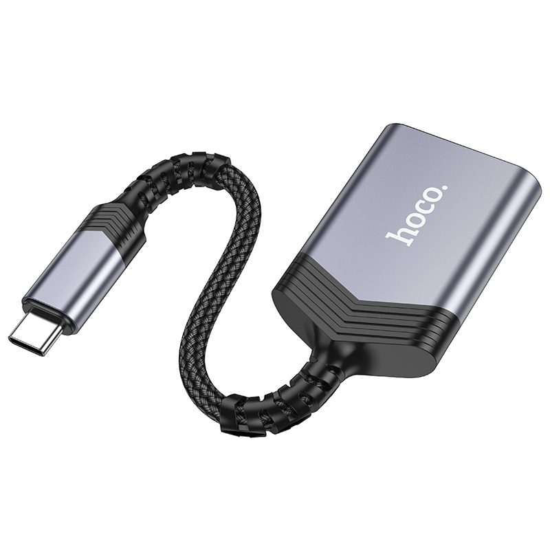 КартРидер Hoco UA25 2в1 (Micro SD/SD) Type-C металлик