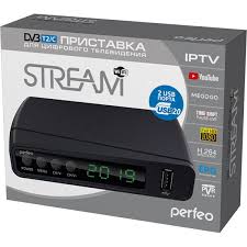 Ресивер  Perfeo DVB-T2/C "STREAM" для цифр.TV, Wi-Fi, IPTV, HDMI, 2 USB, DolbyDigital, пульт ДУ