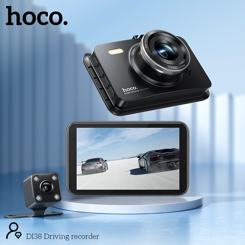 Видеорегистратор Hoco DI38 (145°,экран:3'. SD: 32gb max, АКБ:150мАч)