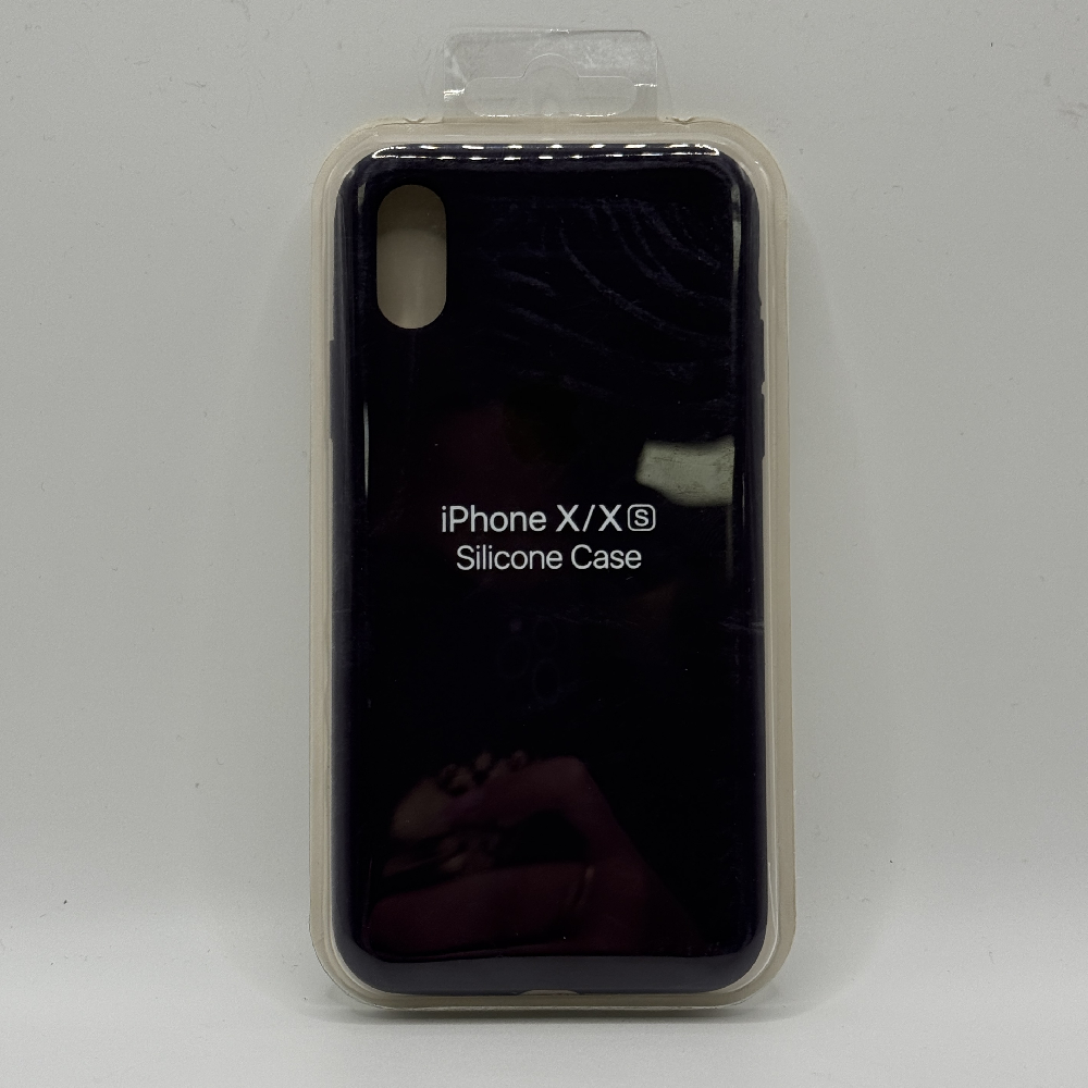 Чехол Silicone Case для iPhone X/XS фиолетовый