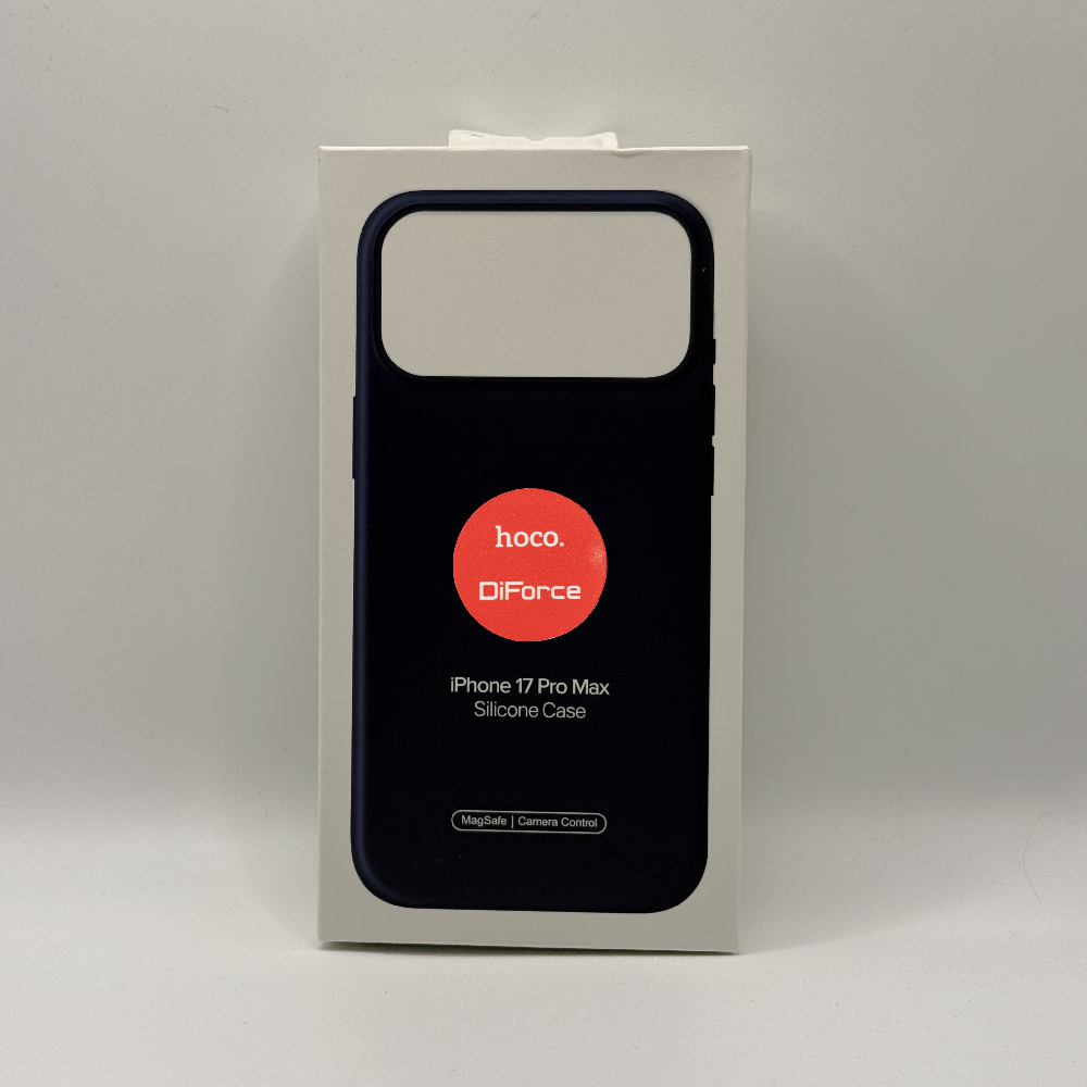 Чехол для iPhone 17 Pro Max Silicone Case, Magsafe, темно-синий