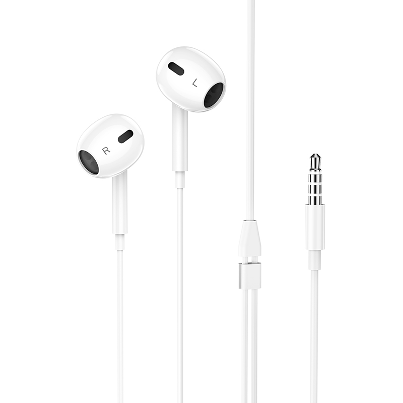 Наушники с микрофоном Hoco M101 Max, цвет белый