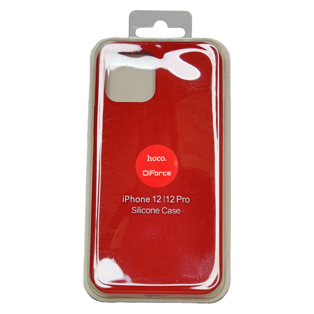 Чехол Silicone Case для iPhone 12/12 Pro красный