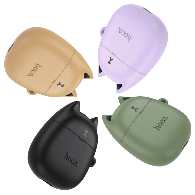 Наушники Bluetooth Hoco EW45, в кейсе, сенсорные, цвет зеленый