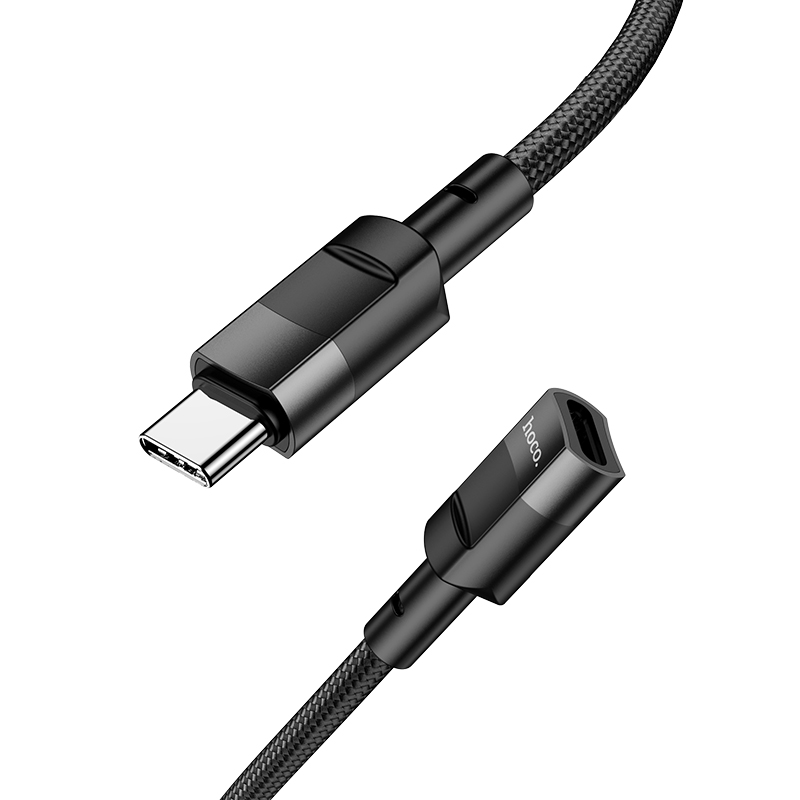 Адаптер Hoco U107 (Type-C-Type-C) 1.2м, черный