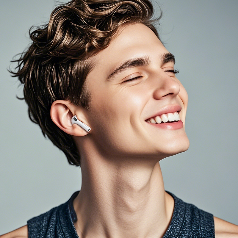 Наушники Bluetooth Hoco EW84, в кейсе, сенсорные, цвет белый