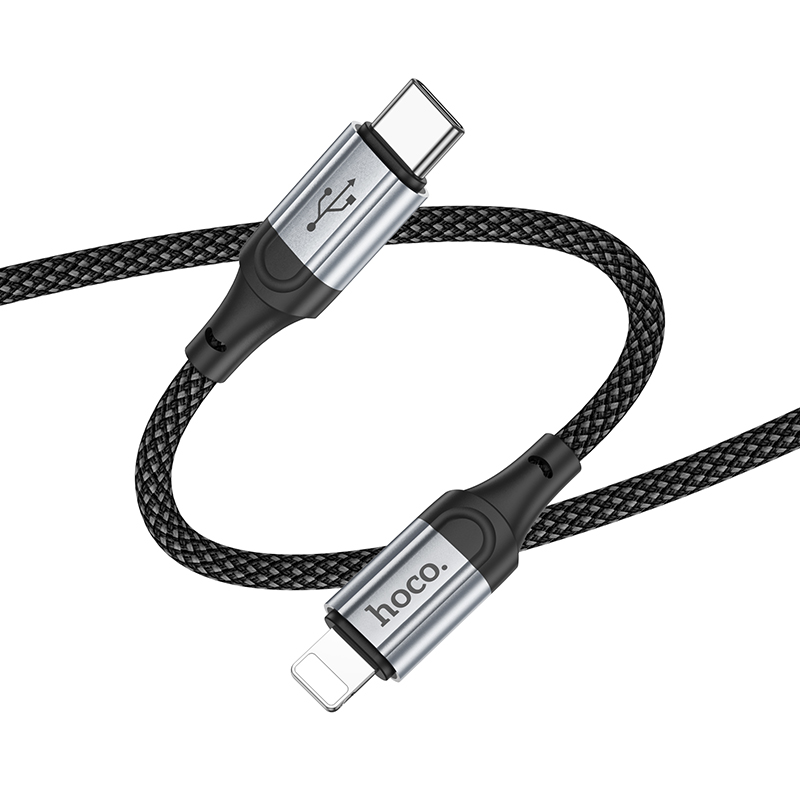 Кабель USB-C Hoco X102 Apple PD черный 1м