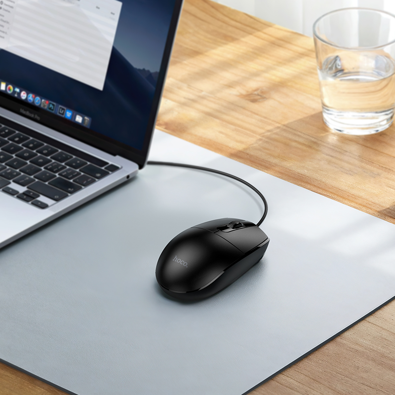 Мышь Hoco GM50, проводная USB, цвет черный