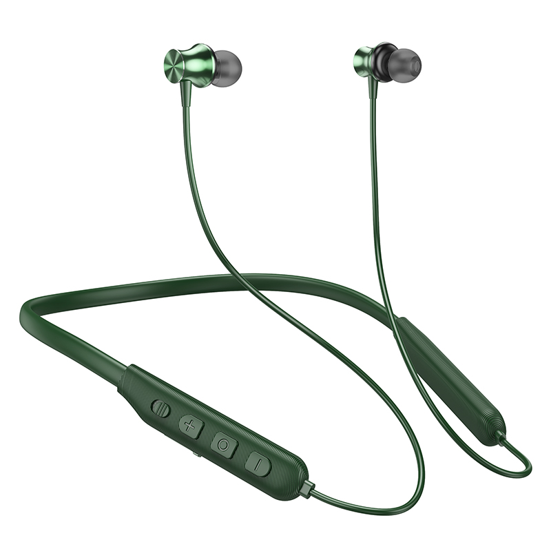 Наушники Bluetooth с микрофоном Hoco ES64, цвет зеленый