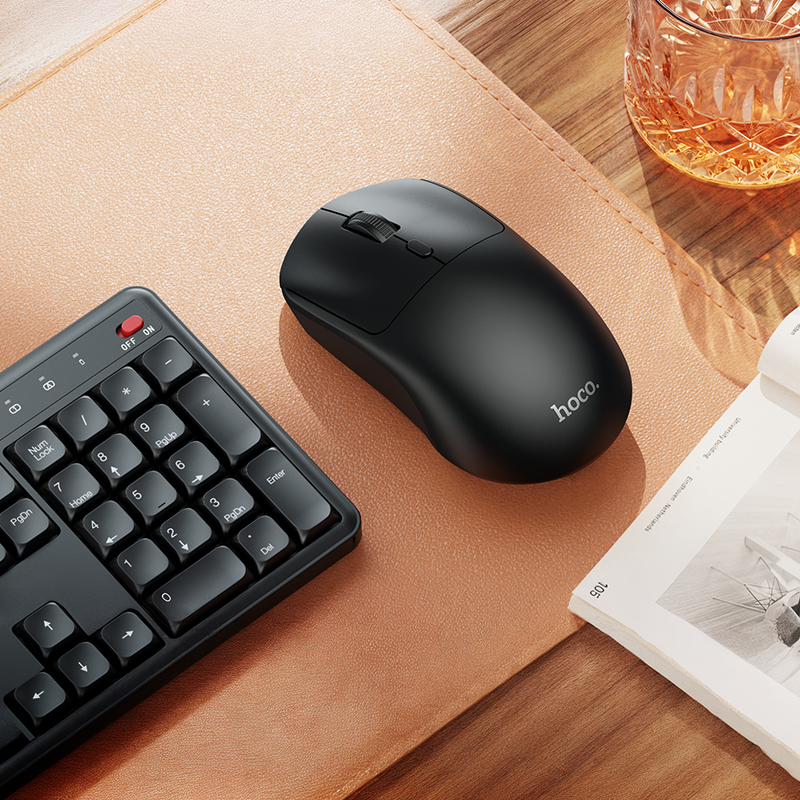 Мышь Hoco GM42, беспроводная USB, цвет черный