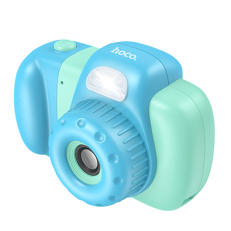 Фотоаппарат Hoco DV201 Dual lens детский, голубой
