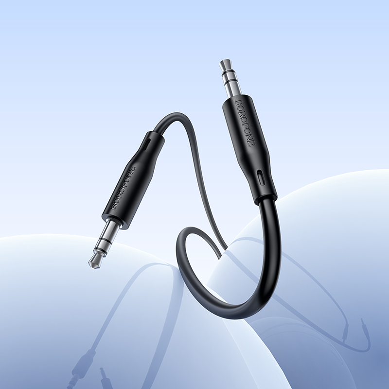Аудиосоединитель BOROFONE BL26 AUX 3,5мм-3,5мм, 1м черный