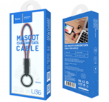 Кабель USB Hoco U36 Apple красно-синий 