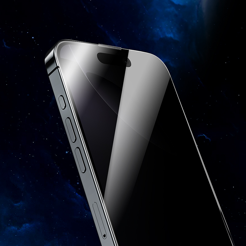 Защитное стекло Hoco A777 Plus iPhone 16 Pro Max, ударопрочное антишпион, цвет черный