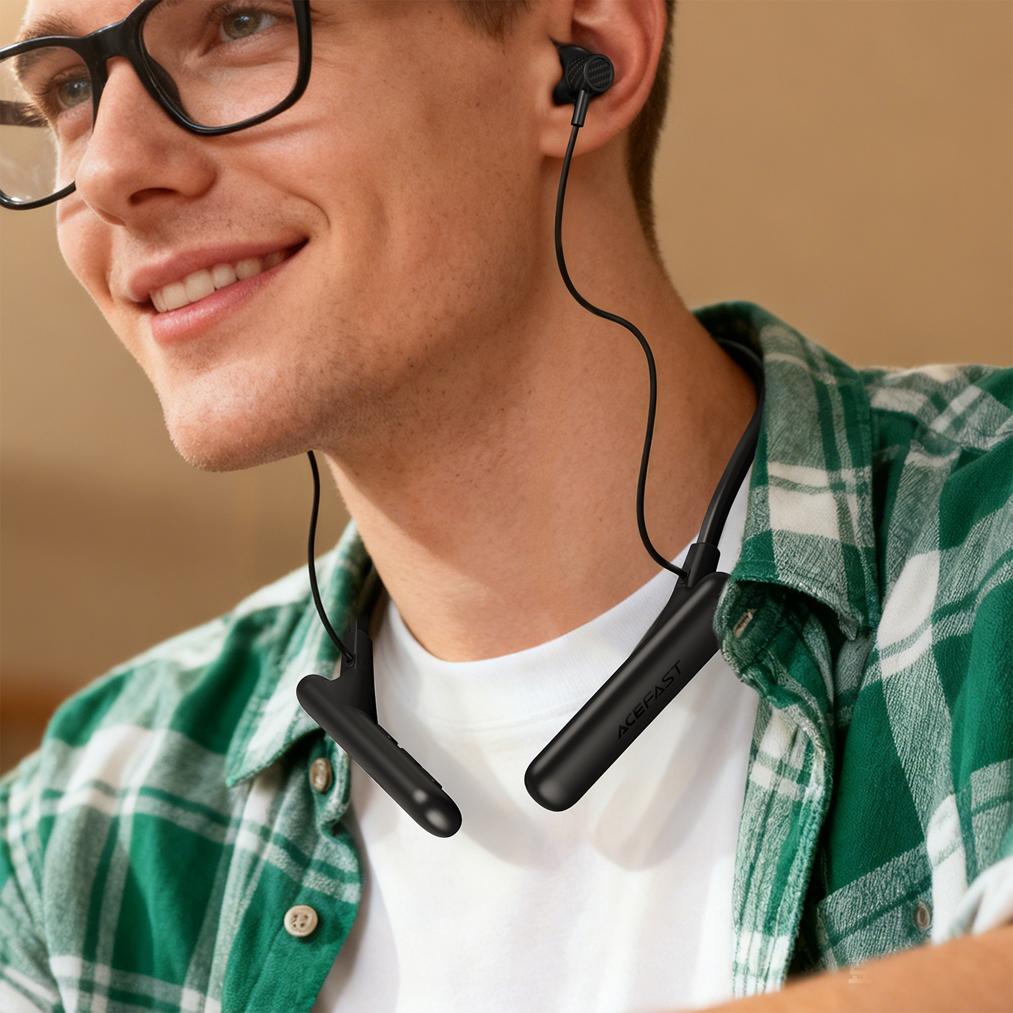 Наушники Bluetooth с микрофоном ACEFAST N8, цвет черный