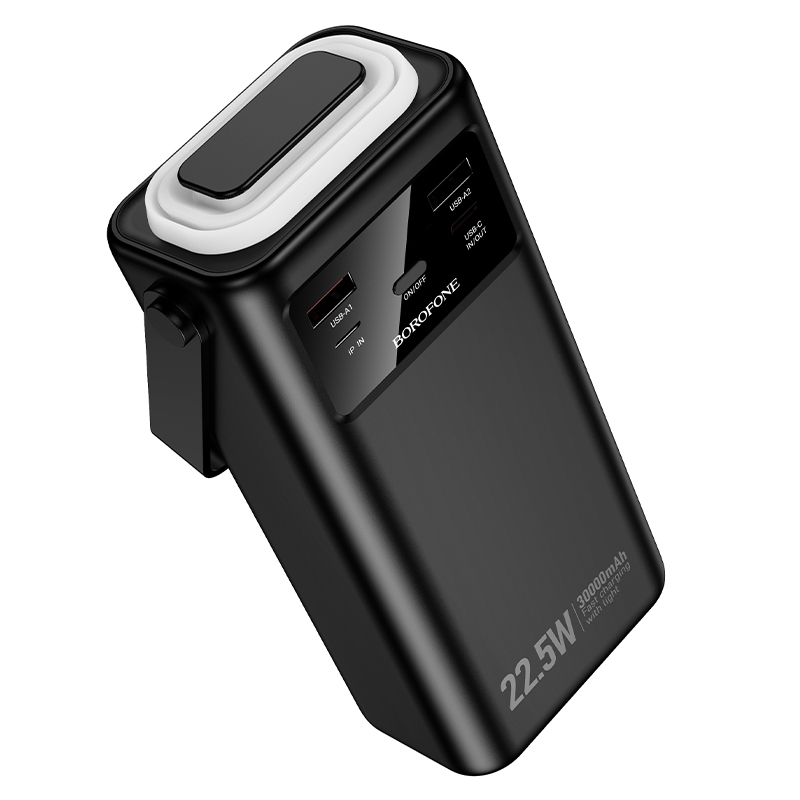 Внешний аккумулятор Borofone BJ65, 30000mAh (PD20W,QC22.5W) встроен. кабель Micro/Apple/Type-c/USB