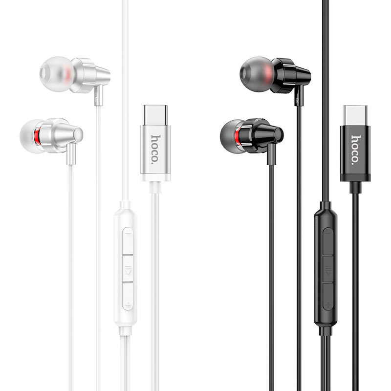 Наушники с микрофоном Hoco M90, Type-C, цвет черный