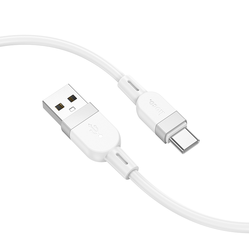 Кабель USB Hoco X109 Type-C силиконовый белый 1м