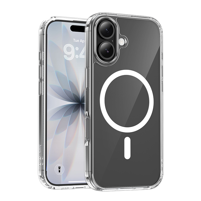 Чехол Hoco Magnetic для Iphone 17, прозрачный