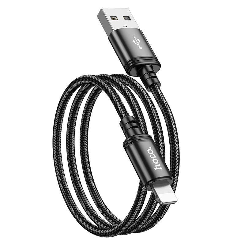 Кабель USB Hoco X89 Apple, черный 1м
