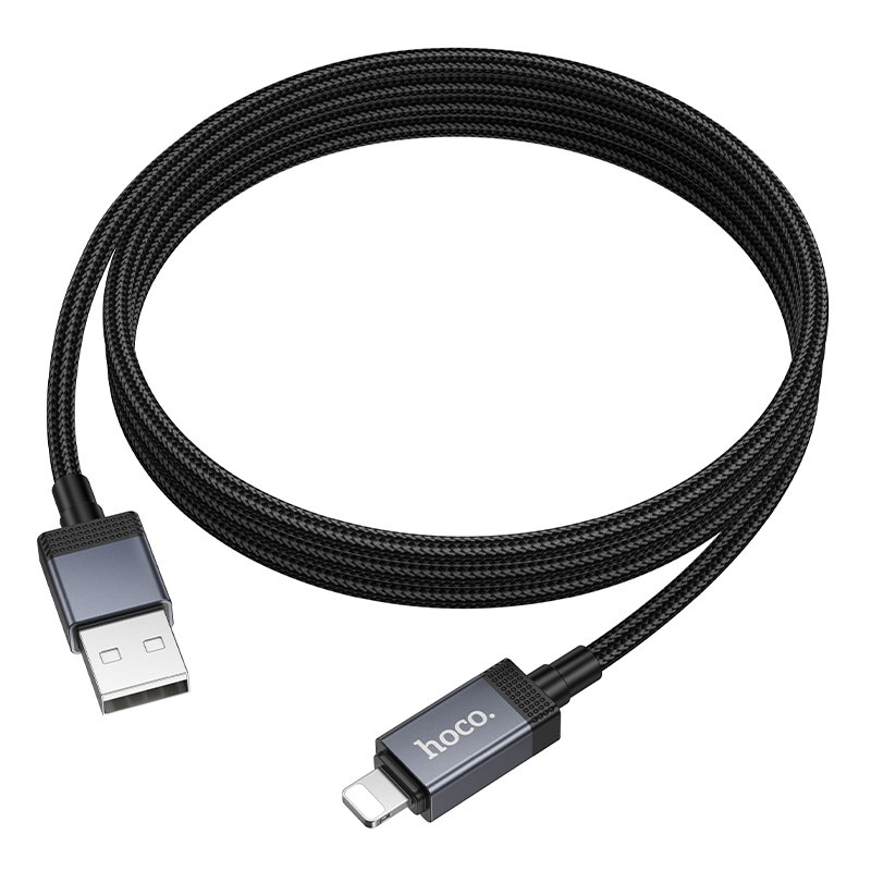 Кабель USB Hoco X118 Apple черный 1м
