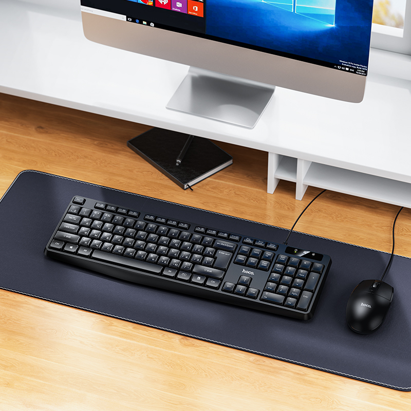 Клавиатура Hoco GM60, проводная USB, цвет черный