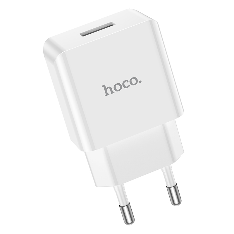 Сетевое зарядное устройство Hoco C106A 1USB, цвет белый