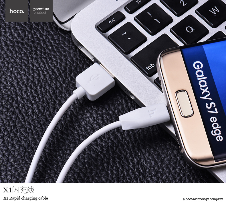 Кабель USB Hoco X1 Micro белый 2м