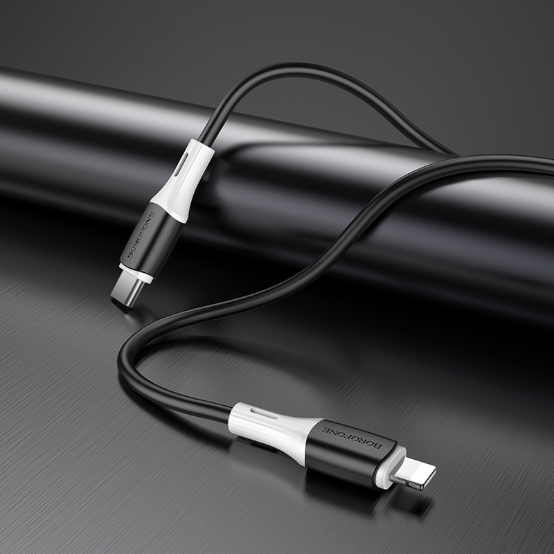 Кабель USB-C BOROFONE BX79 PD Type-C/Lightning черный 1м
