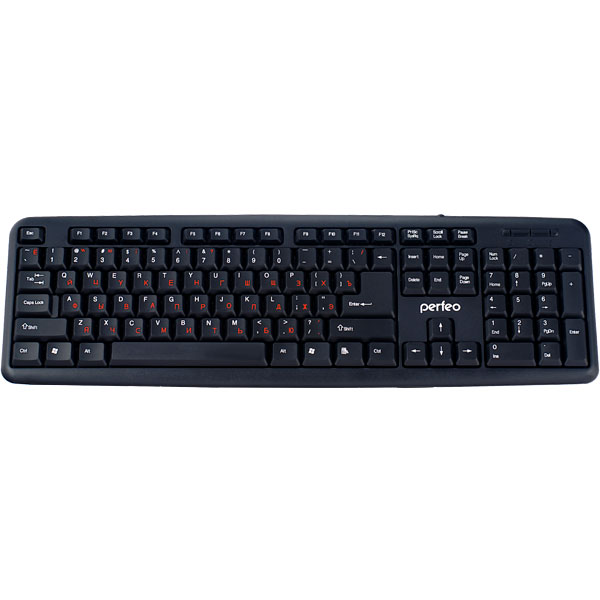 Клавиатура Perfeo "CLASSIC" стандартная, USB, чёрная (PF-6106-USB)