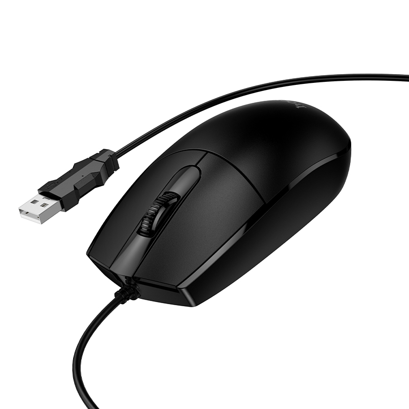 Мышь Hoco GM50, проводная USB, цвет черный